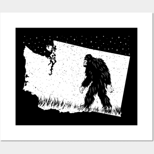 Washington Bigfoot Posters and Art